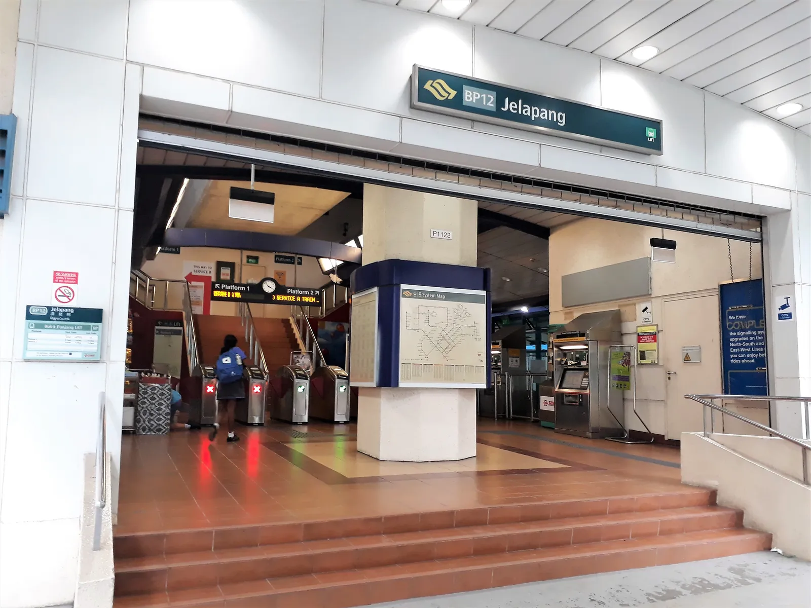 Jelapang LRT station (BP12) entrance — a short walk from Solano Grand EC at Senja Close